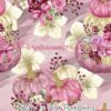 Pretty in Pink Pumpkins Cotton Lycra