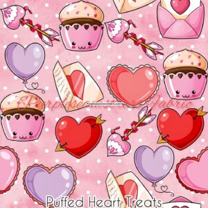 Puffed Heart Treats Cotton Lycra
