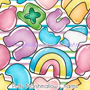 Puffy Marshmallow Charms Cotton Lycra