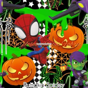 Pumpkin Spidey Cotton Lycra