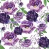 Purple & Lavender Roses Cotton Lycra