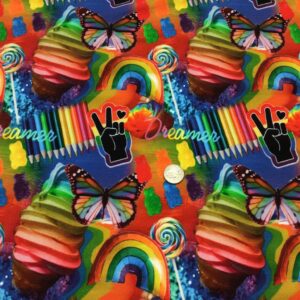 Rainbow/Ice Cream/Candy Dreamer Cotton Lycra