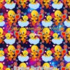 Tweety Rainbow Hearts Cotton Lycra
