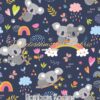 Rainbow Koalas Cotton Lycra