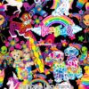 Rainbow Lisa Frank Cotton Lycra