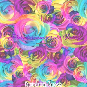 Rainbow Roses Cotton Lycra