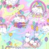 Rainbow Unicorn Cats Cotton Lycra