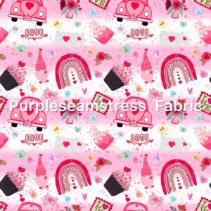 Rainbows, Love Bugs  Gnomes Cotton Lycra