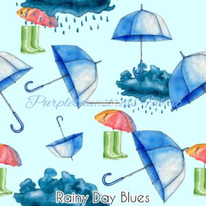 Rainy Day Blues Cotton Lycra