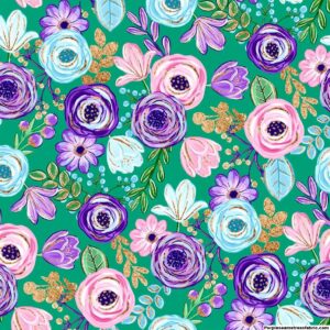 Ranunculus Medley Cotton Lycra