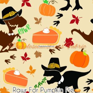Rawr for Pumpkin Pie Cotton Lycra