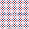 Red/Blue Stars on White Cotton Lycra