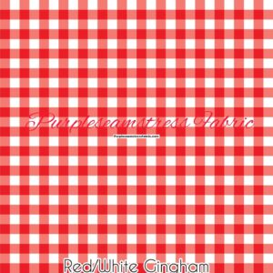 Red/White Gingham Cotton Lycra