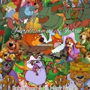 Robin Hood And His Merry Friends Cotton Lycra