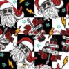 Rock 'N' Roll Santa Cotton Lycra