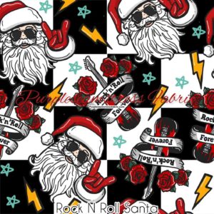 Rock 'N' Roll Santa Cotton Lycra