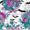 Rose Garden Bats Cotton Lycra