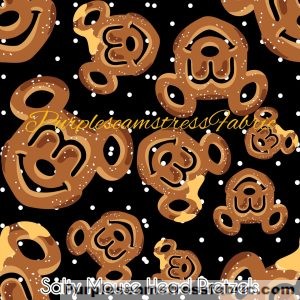 Salty Mouse Head Pretzels - Fabric