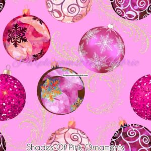 Shades Of Pink Ornaments Cotton Lycra