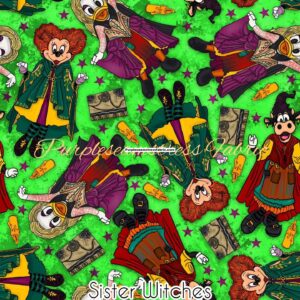 Sister Witches Cotton Lycra