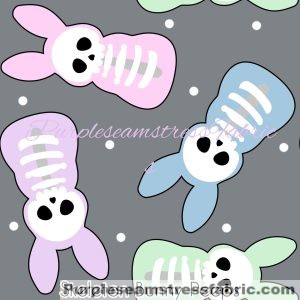 Skeleton Bunny Peeps - Fabric