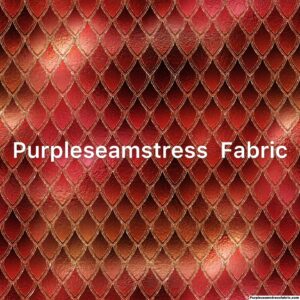 Smokey Garnet Dragon Scales Cotton Lycra