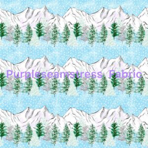 Snow Covered Horizons Cotton Lycra