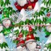 Snowflake Gnomes Cotton Lycra