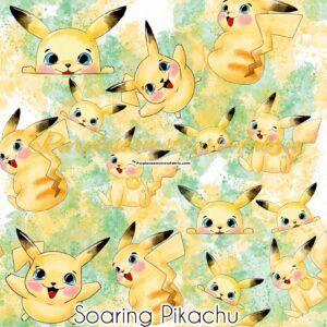 Soaring Pikachu Cotton Lycra