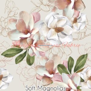 Soft Magnolias Cotton Lycra