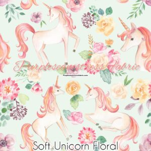 Soft Unicorn Floral Cotton Lycra