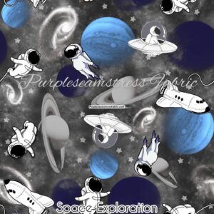 Space Exploration Cotton Lycra