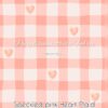 Speckled Pink Hearts Plaid Cotton Lycra