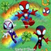 Spidey & Clovers Cotton Lycra