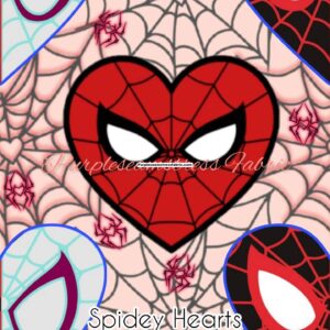 Spidey Hearts Cotton Lycra