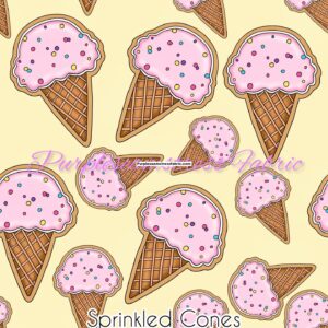 Sprinkled Cones Cotton Lycra