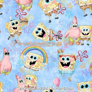 Sponge Buddies & Rainbows Cotton Lycra