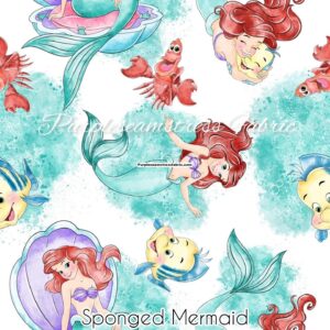 Sponged Mermaid Cotton Lycra