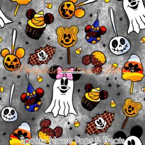 Spooky Mouse Pops & Treats Cotton Lycra