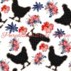 Spotted Hens Cotton Lycra