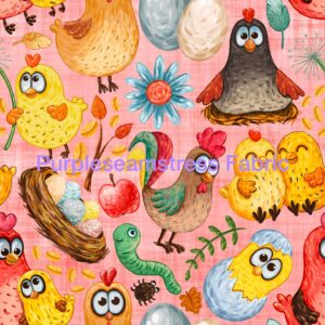 Spring Chickens Cotton Lycra
