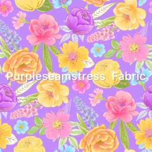 Spring Flowers Cotton Lycra