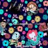 Spring Horror Floral Cotton Lycra