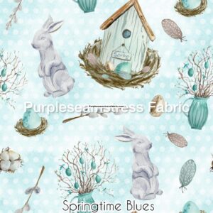 Springtime Blues Cotton Lycra