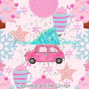 Sprinkled Pink Winter Cotton Lycra