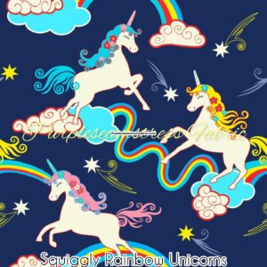 Squiggly Rainbows Unicorns