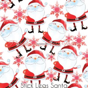 Stick Legs Santa Cotton Lycra