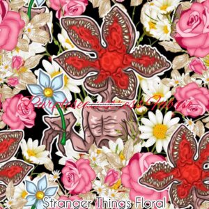 Stranger Things Floral Cotton Lycra