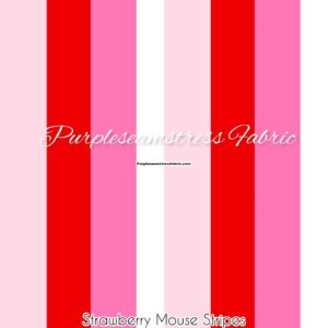 Strawberry Mouse Stripes Cotton Lycra