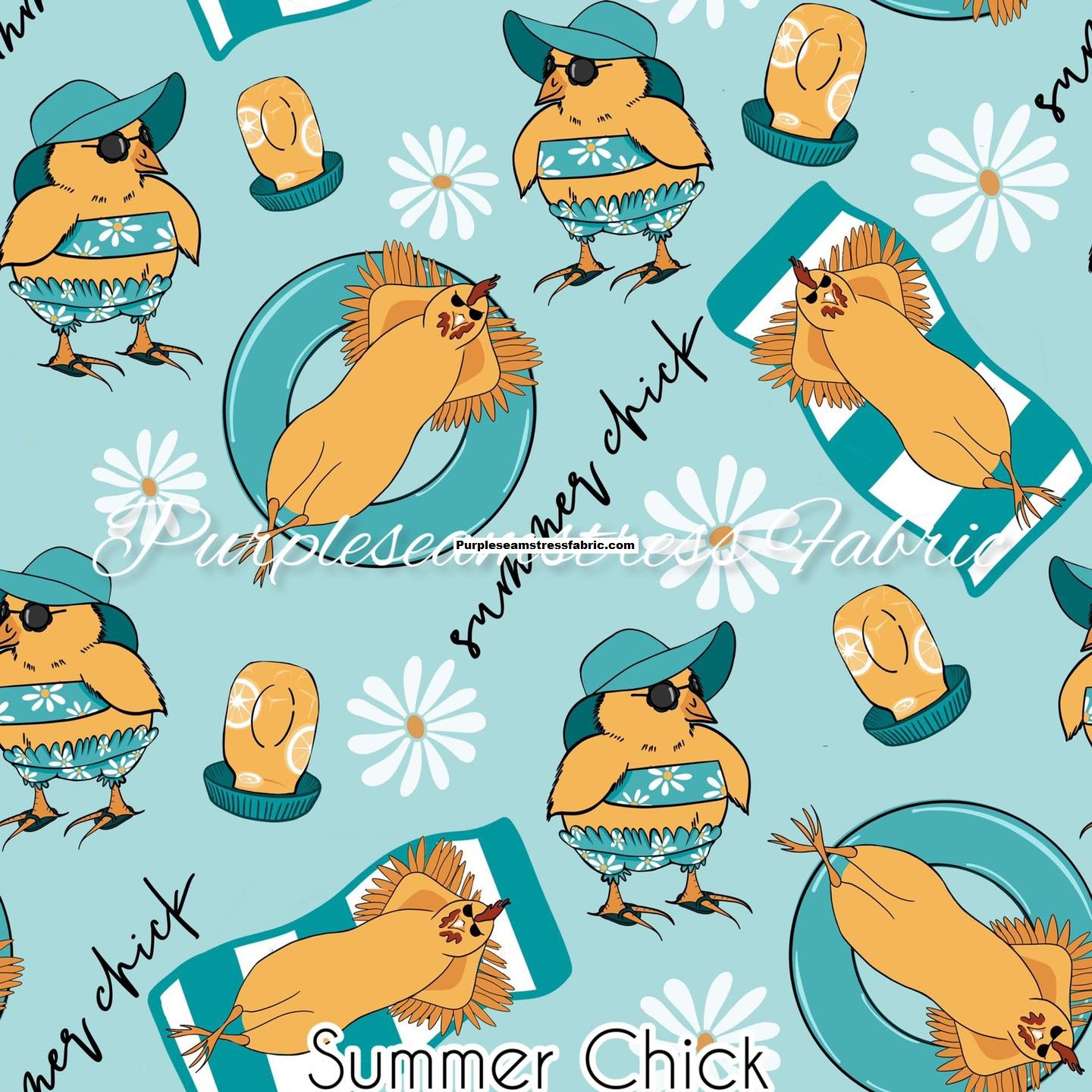 Summer Chick Cotton Lycra – Purpleseamstress Fabric